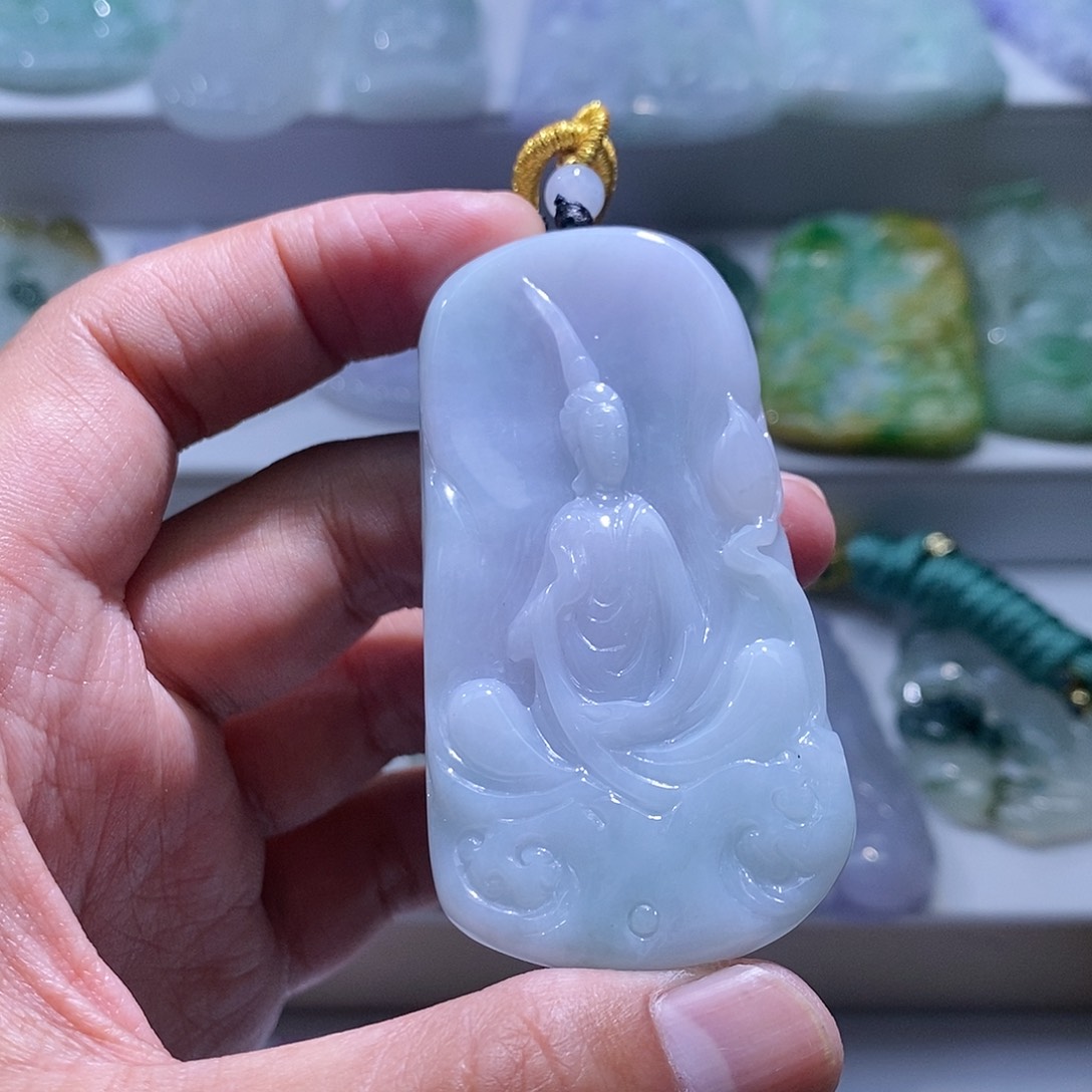 【闪购商品】翡翠颈饰未镶嵌观音