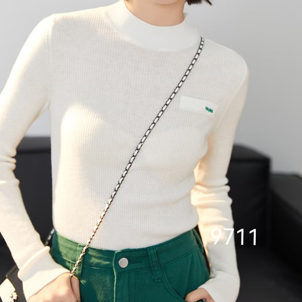 打底衫修身型春季女轻职风衫纯色修身毛针织衫