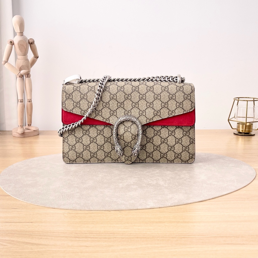 95新 GUCCI/古驰 酒神中号/单肩包/1843