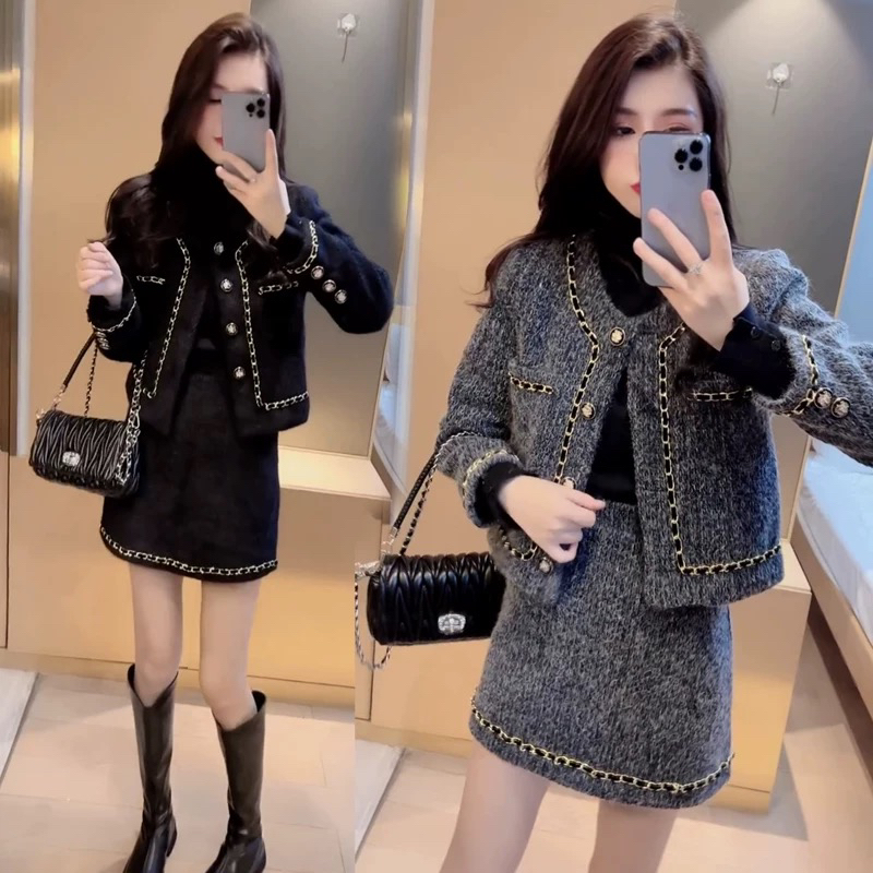 3666链条设计小香风套装