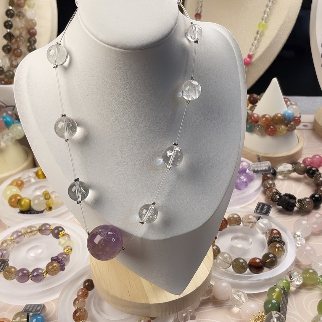 银S925镶嵌手链烟晶