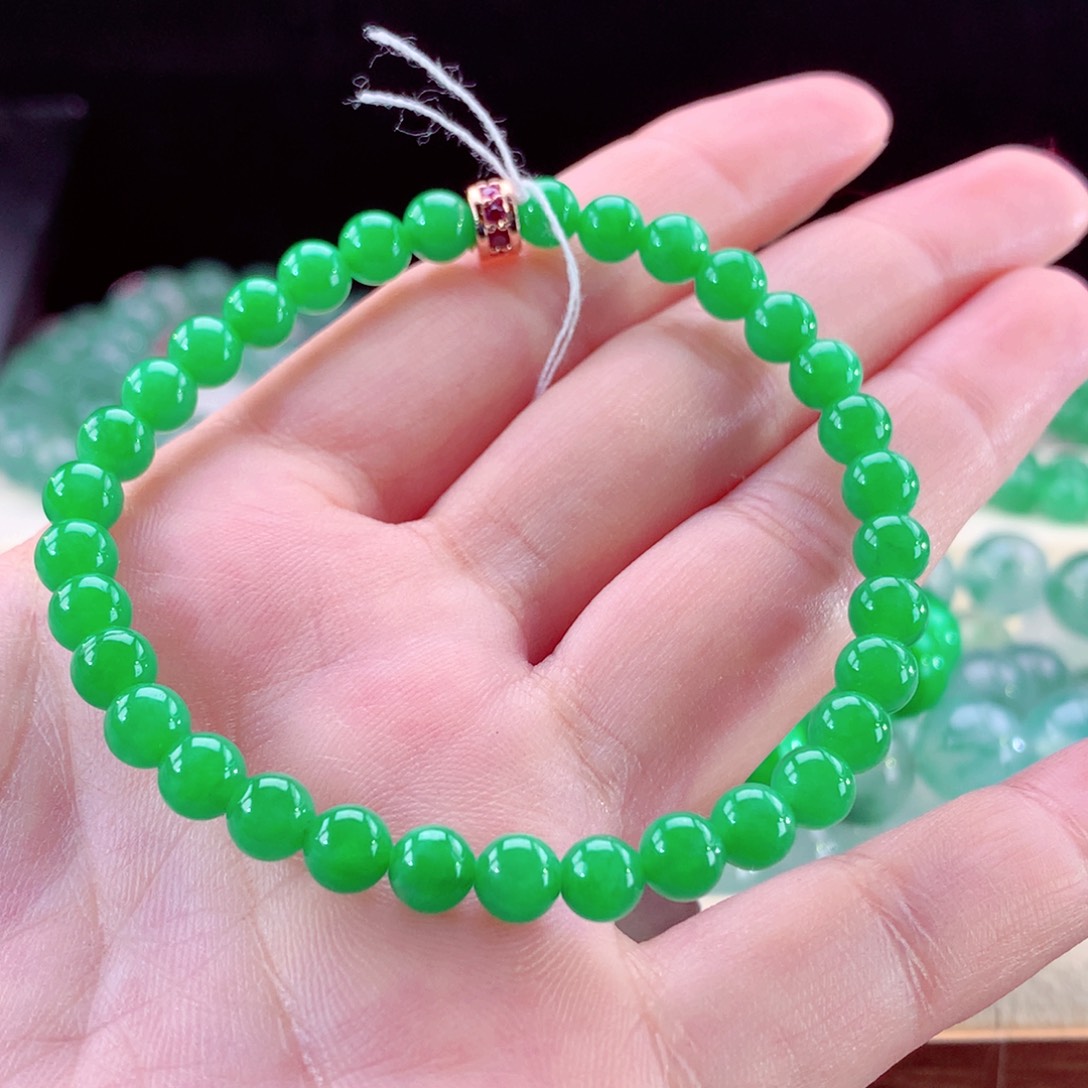 翡翠手链未镶嵌卡5.4