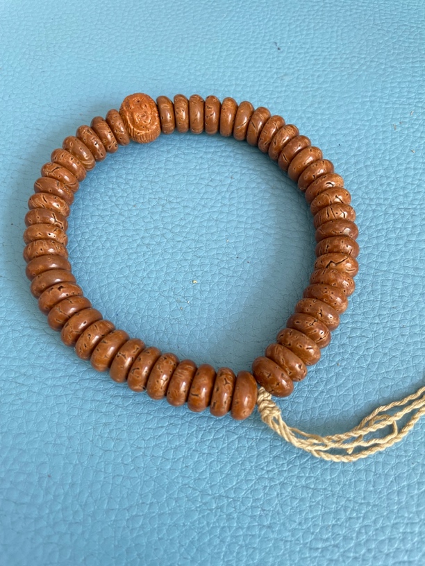 【顺丰包邮】【50颗】甄品红皮桃核光珠聚宝盆手持13➕尺寸男女同款