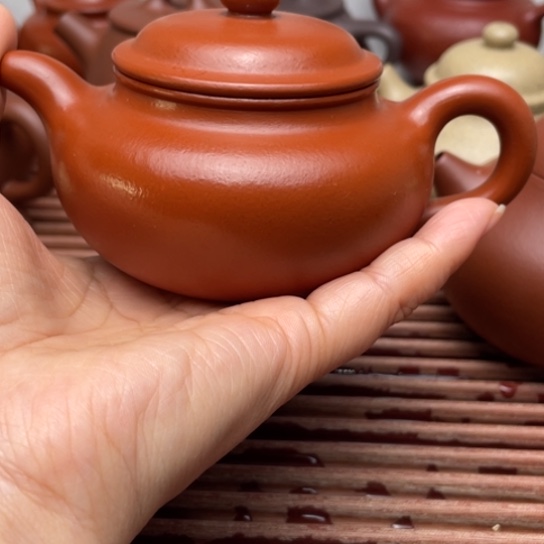 紫砂茶壶华*紫砂全手工