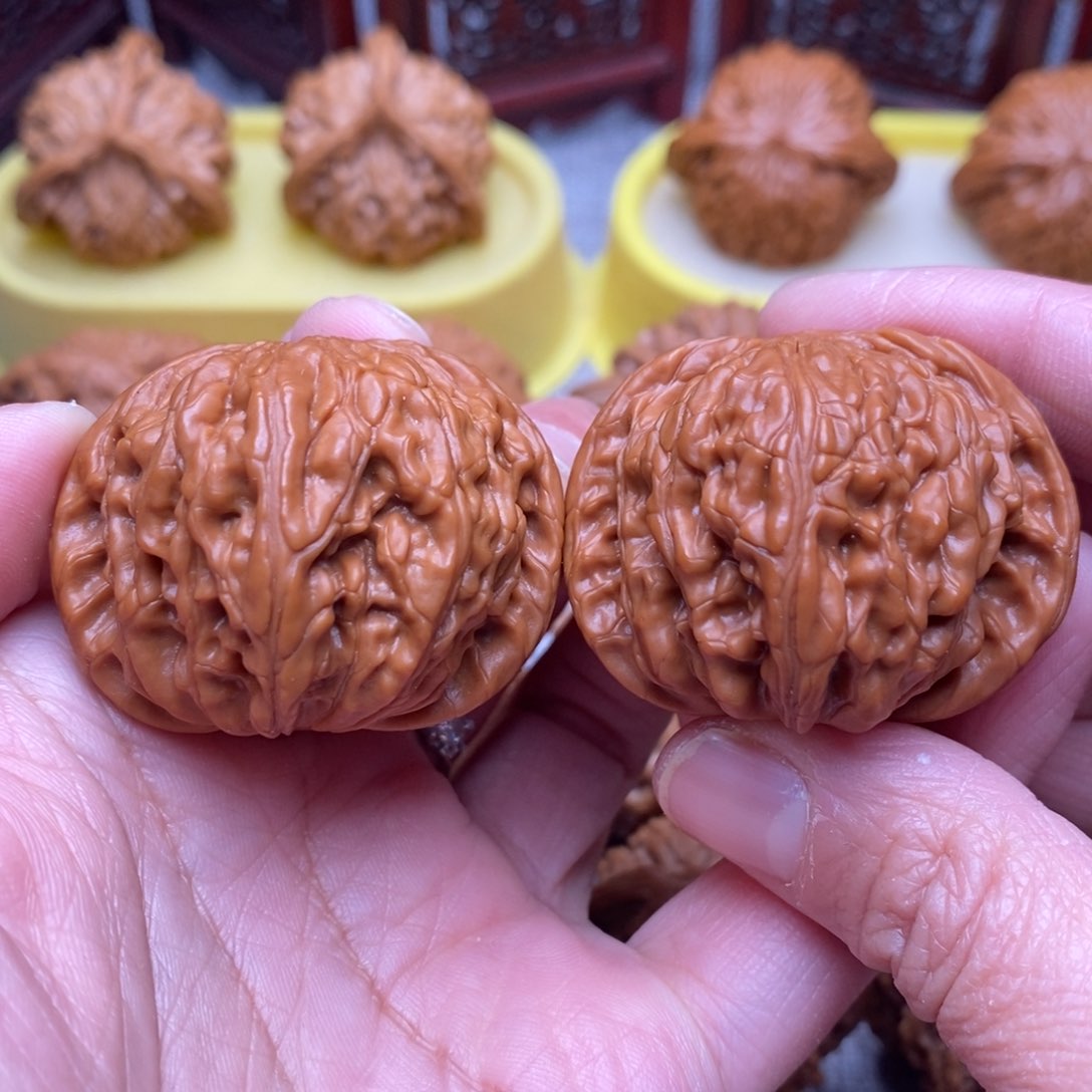 文玩核桃把件全品毕业山地正磨绝配41尺