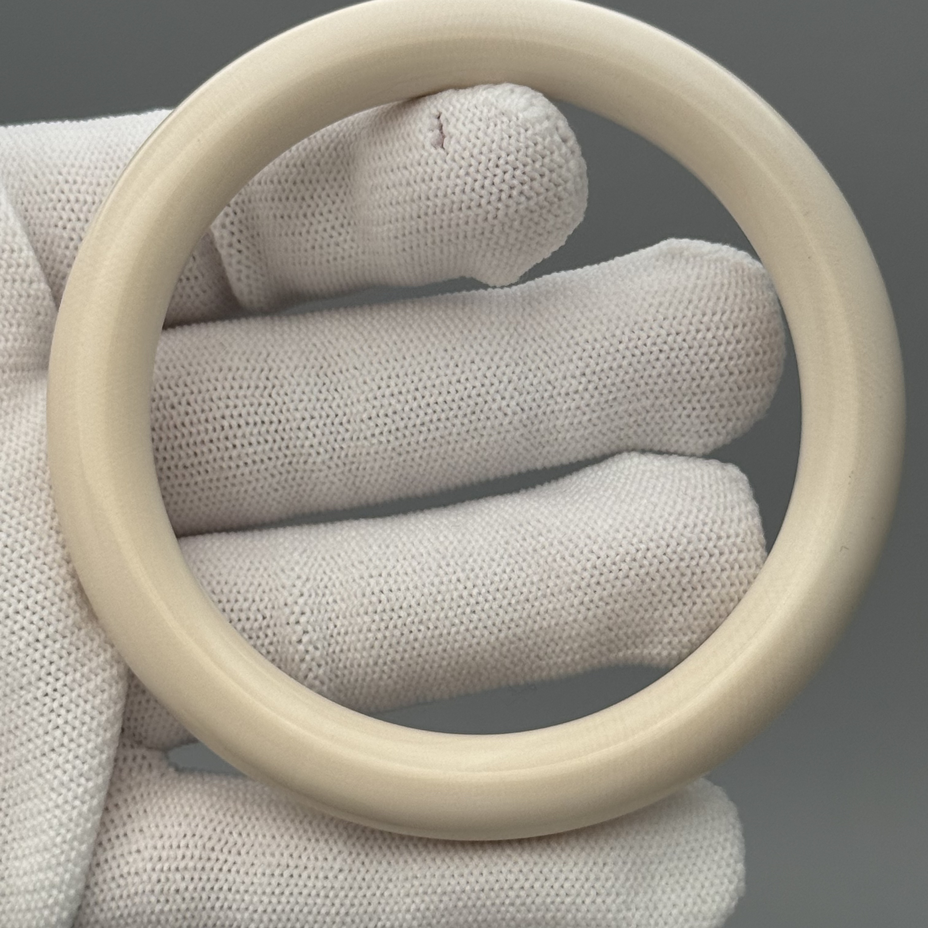 DEZHI/德志约10mm57+圆条手镯天然猛犸牙Y279