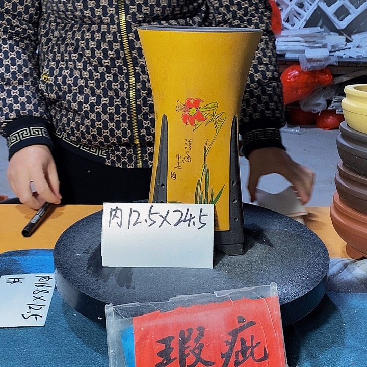 紫砂花盆紫砂花盆