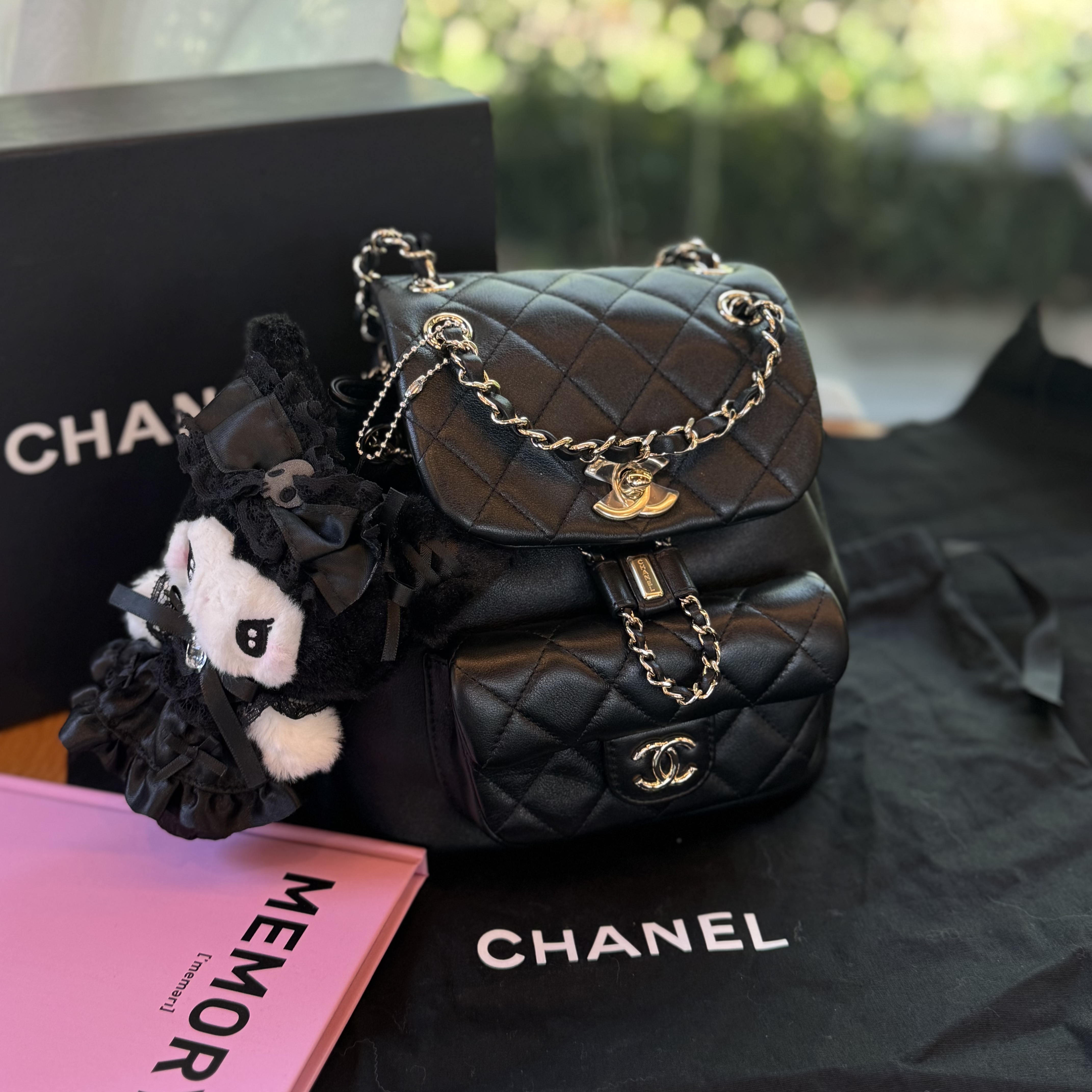 99新 Chanel/香奈儿 Chanel香奈儿duma双肩小号芯片款