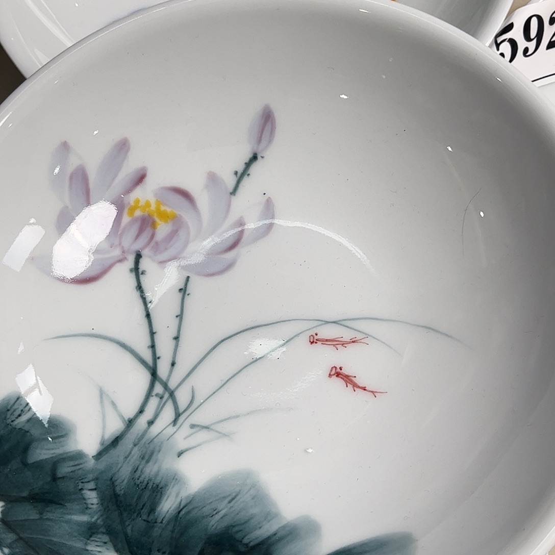 瓷片景德镇陶瓷手工手绘制作