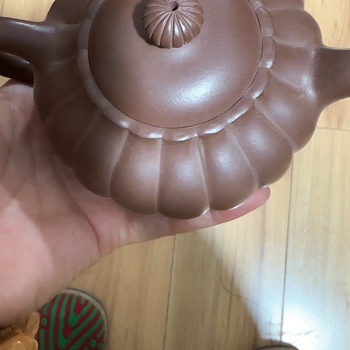 紫砂壶手工家居摆件白*水