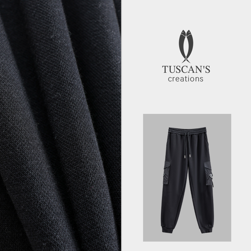 TUSCAN'S CREATIONS时尚女士百搭休闲长裤潮流梭织束脚裤时代双鱼