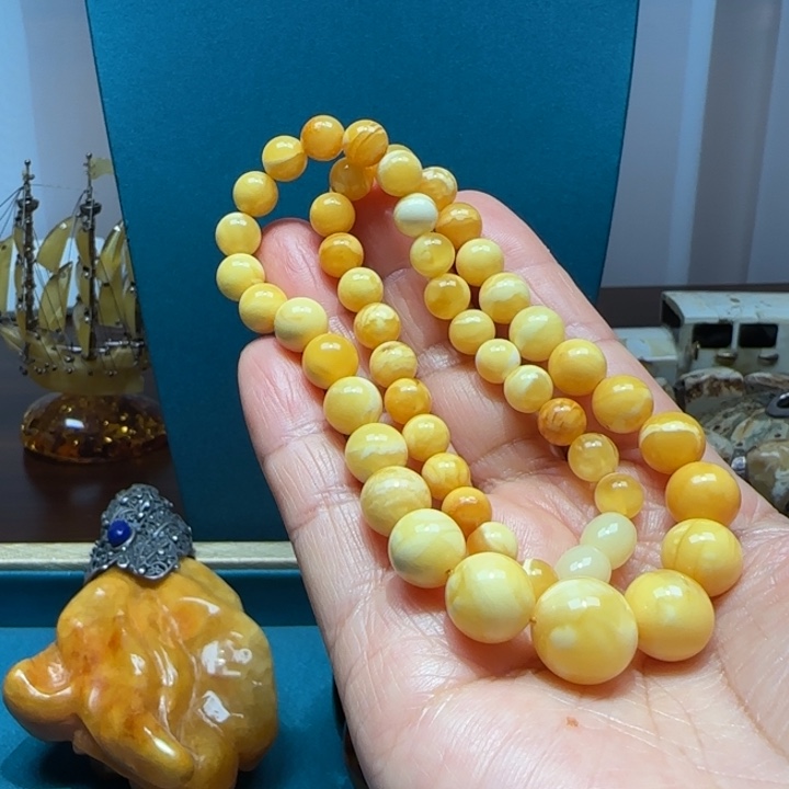 琥珀未镶嵌颈饰波兰设计款琥珀蜜蜡