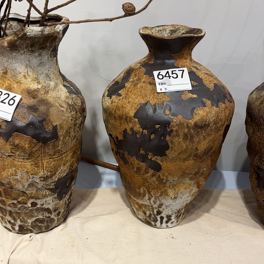 瓶6457高35口6陶瓷花瓶无孔