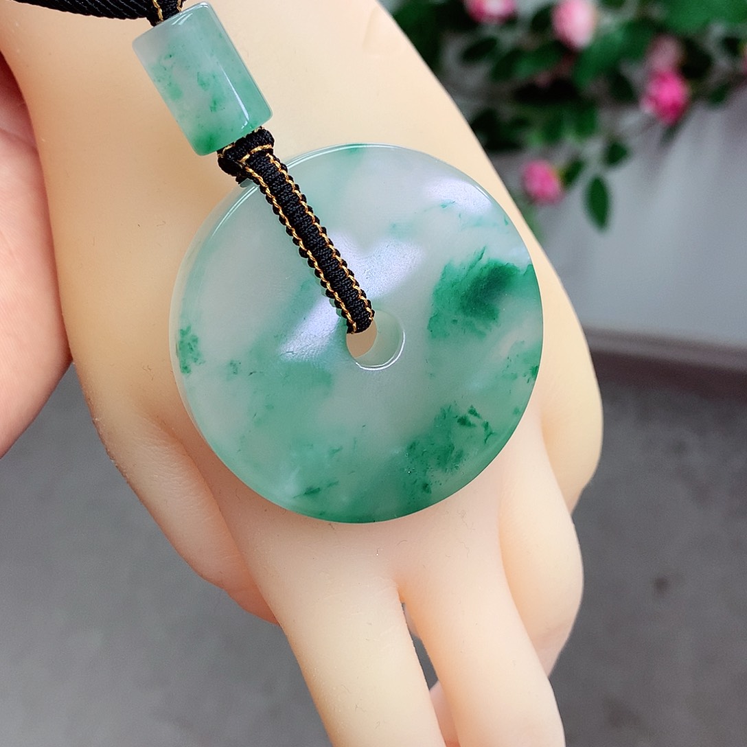 石英质玉吊坠(不含链)未镶嵌蓝*瑰