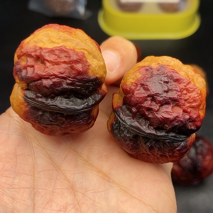 【闪购商品】把件文玩核桃38尺方尊金蟾