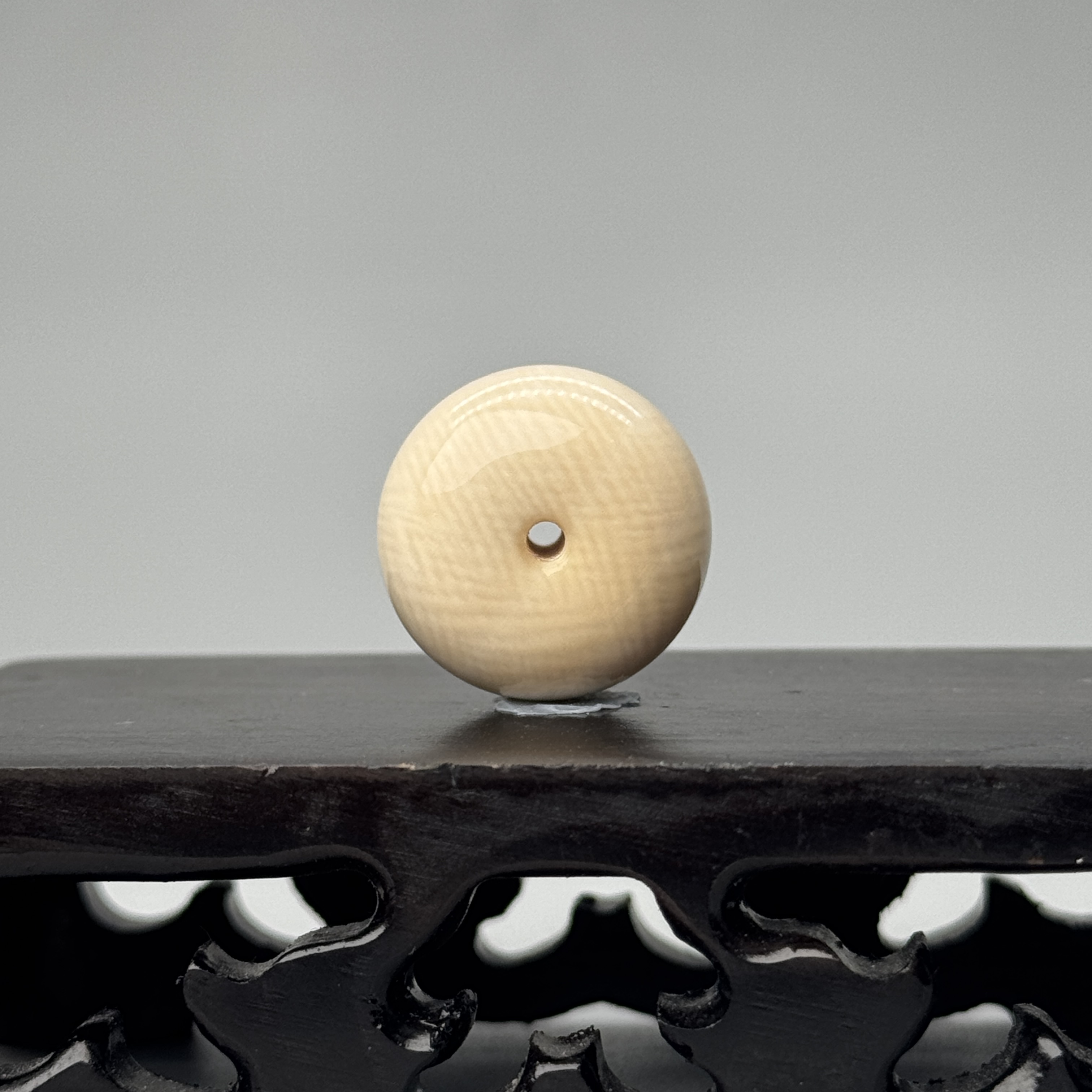 DEZHI/德志【5A】18*12mm平安扣4.6g猛犸吊坠绳P533