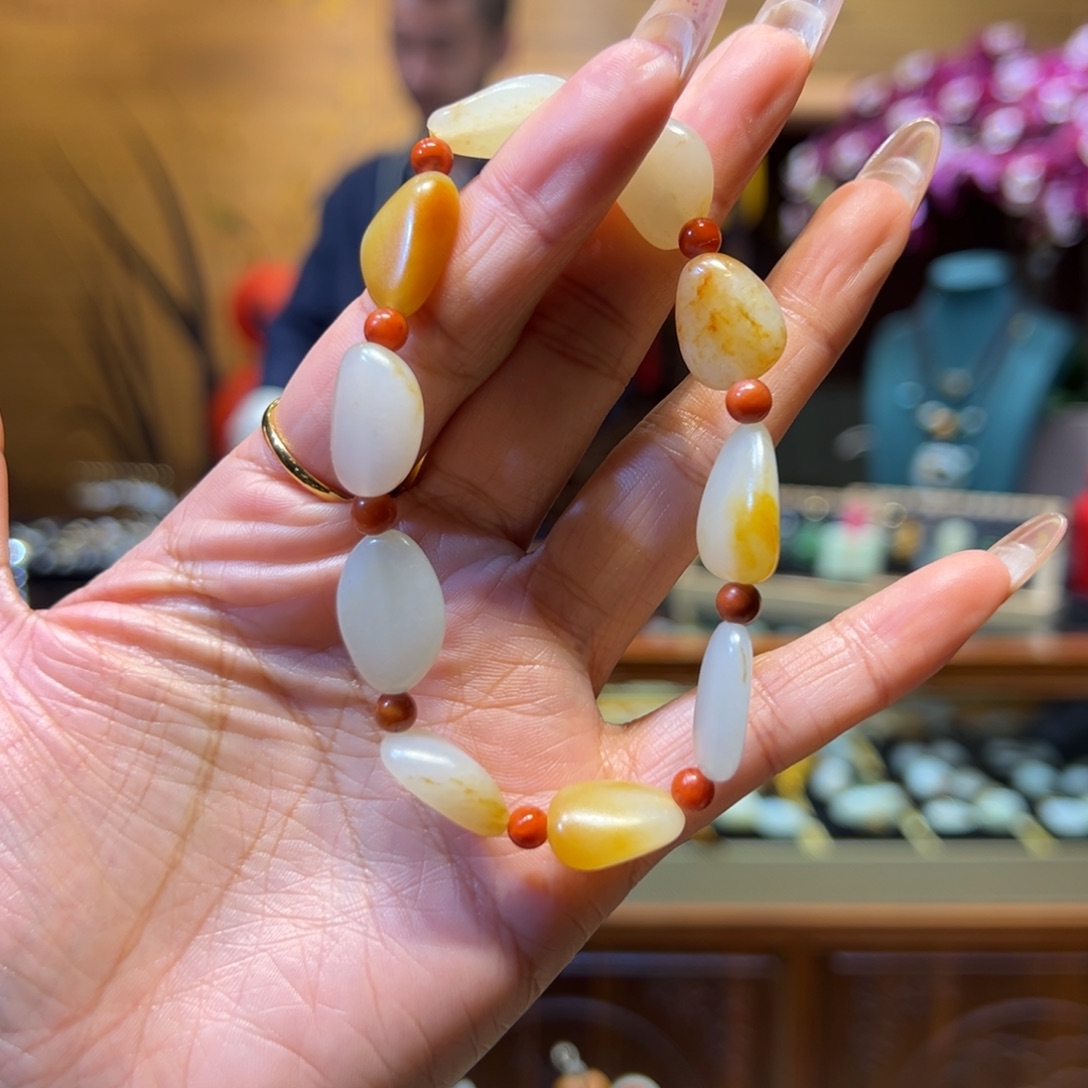 和田玉手链未镶嵌