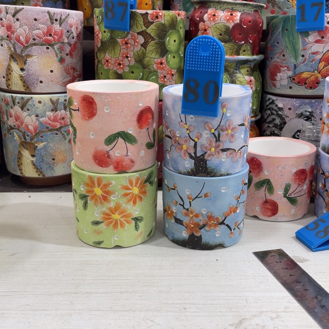 红陶多肉花盆小盆微瑕