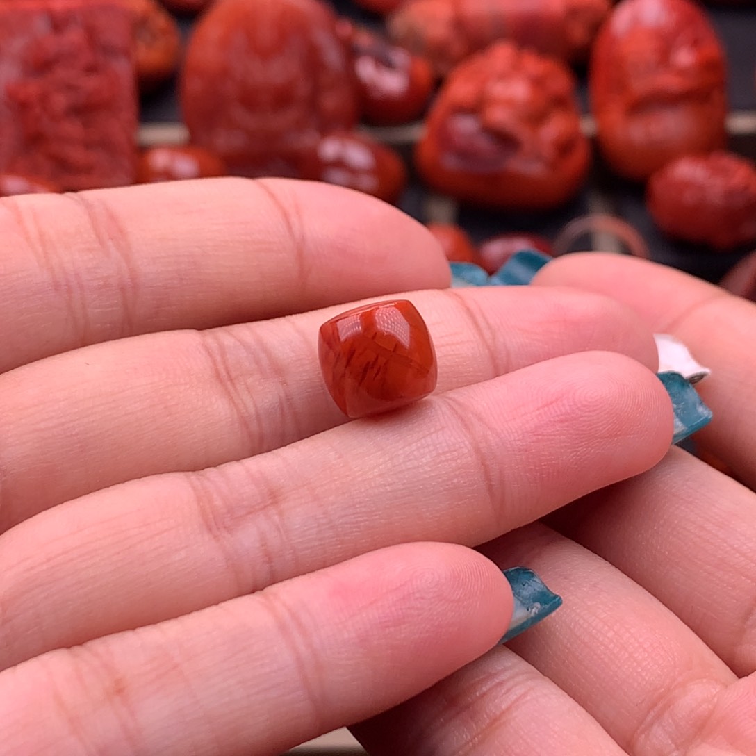 南红玛瑙南红川料直切单珠10.3mm未镶嵌l*ㅤ