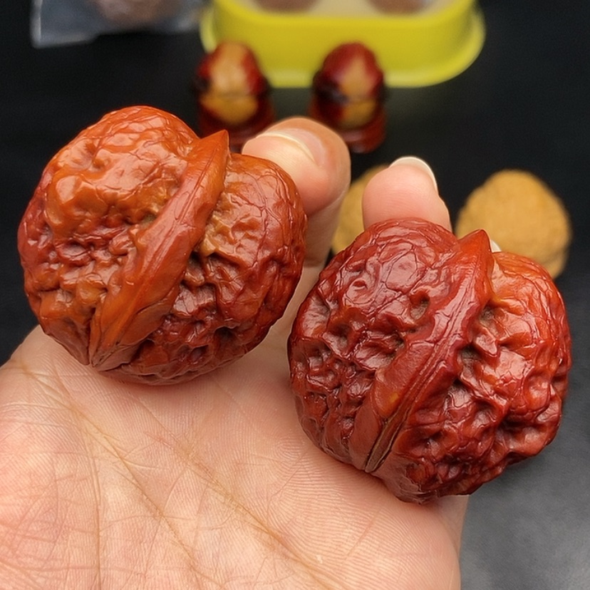 【闪购商品】把件文玩核桃39尺帝王筋元宝