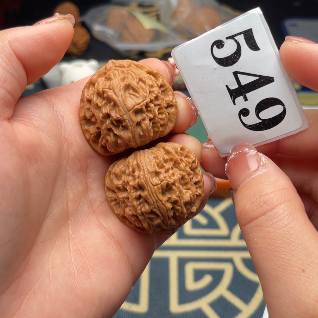 文玩核桃吊坠35全品三角白549号……