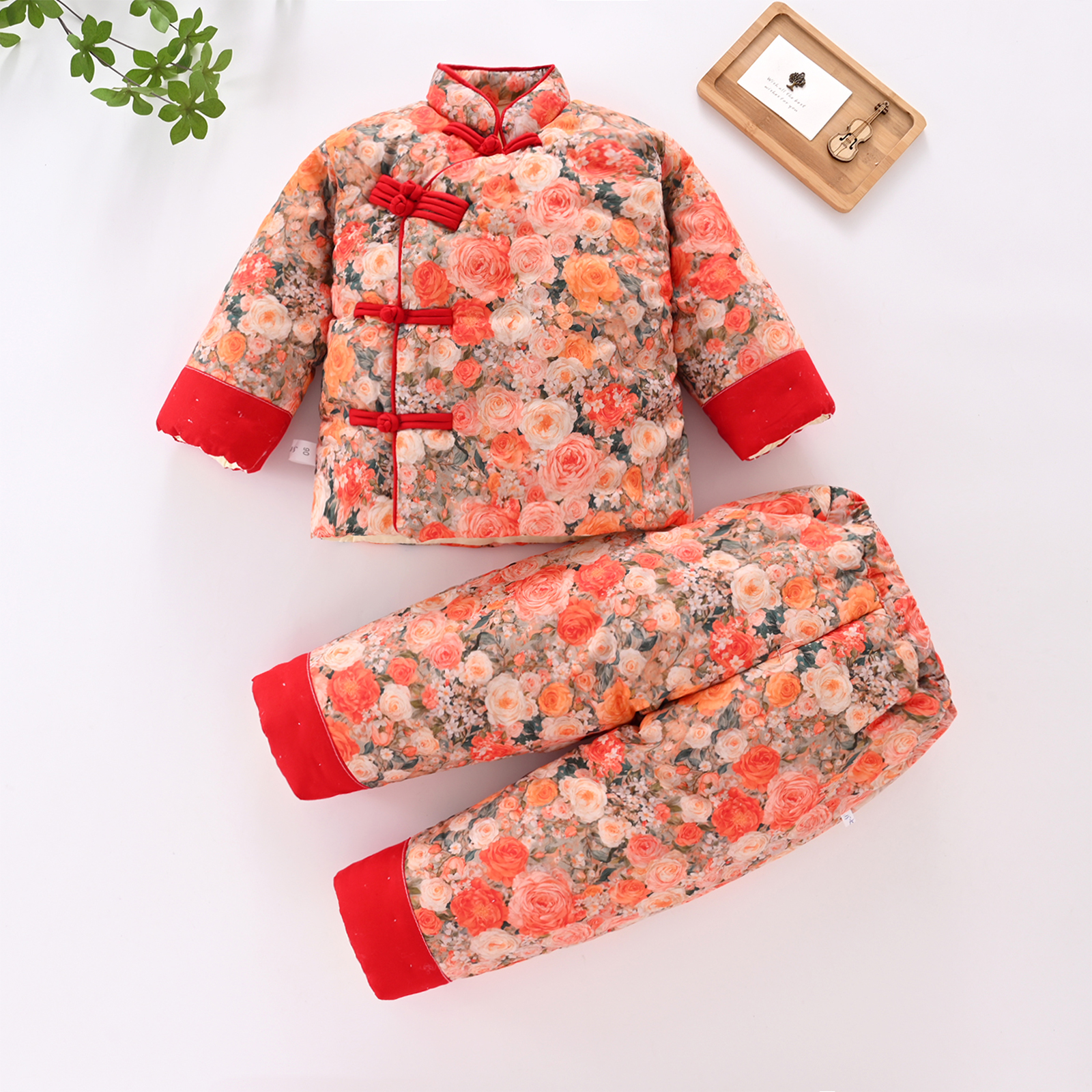 25新款国潮棉衣男女儿童棉服套装婴幼儿手工纯棉花棉袄棉裤中国风