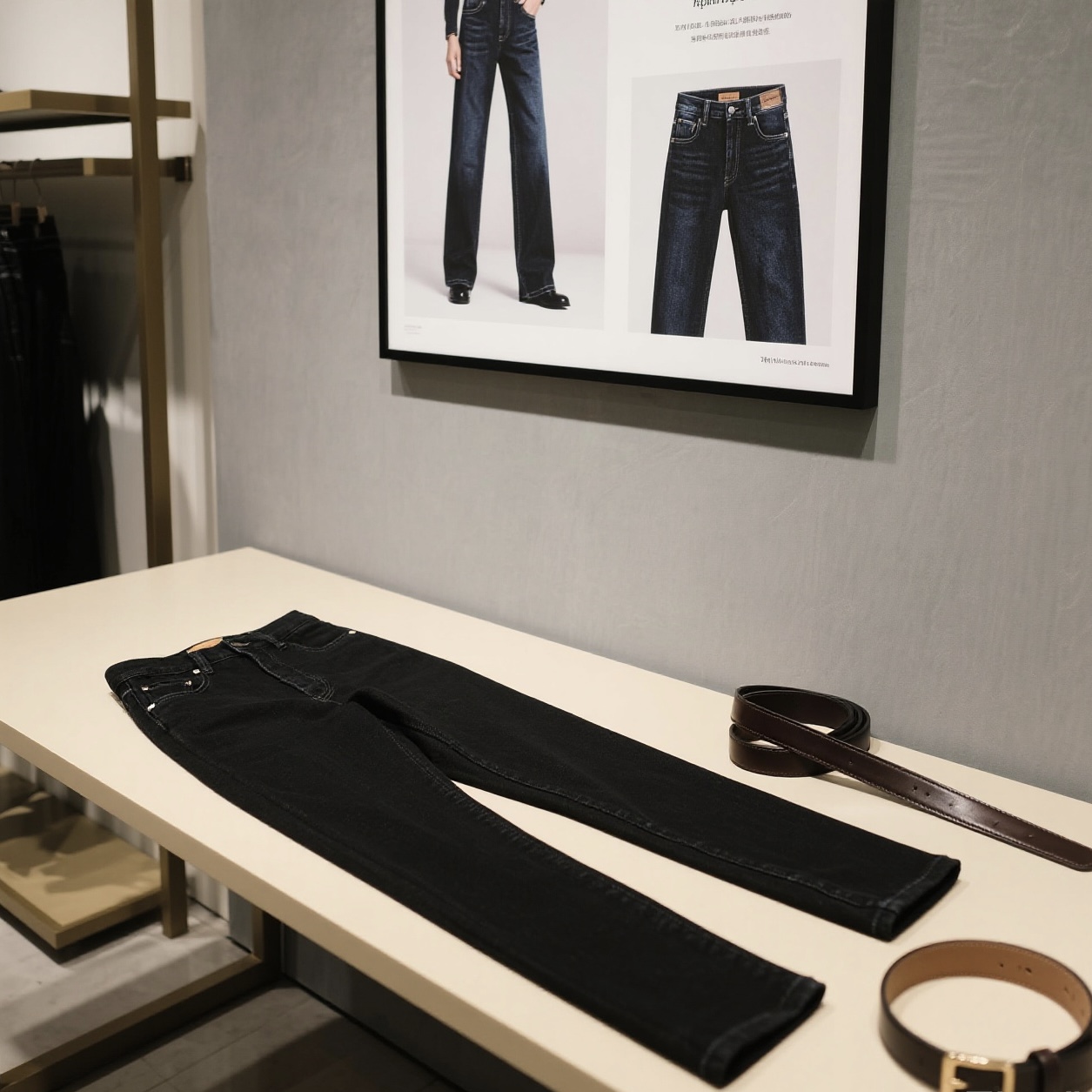 【阿江专属清仓】A号秋冬厚款新款男士欧版修身弹百搭小直筒牛仔裤