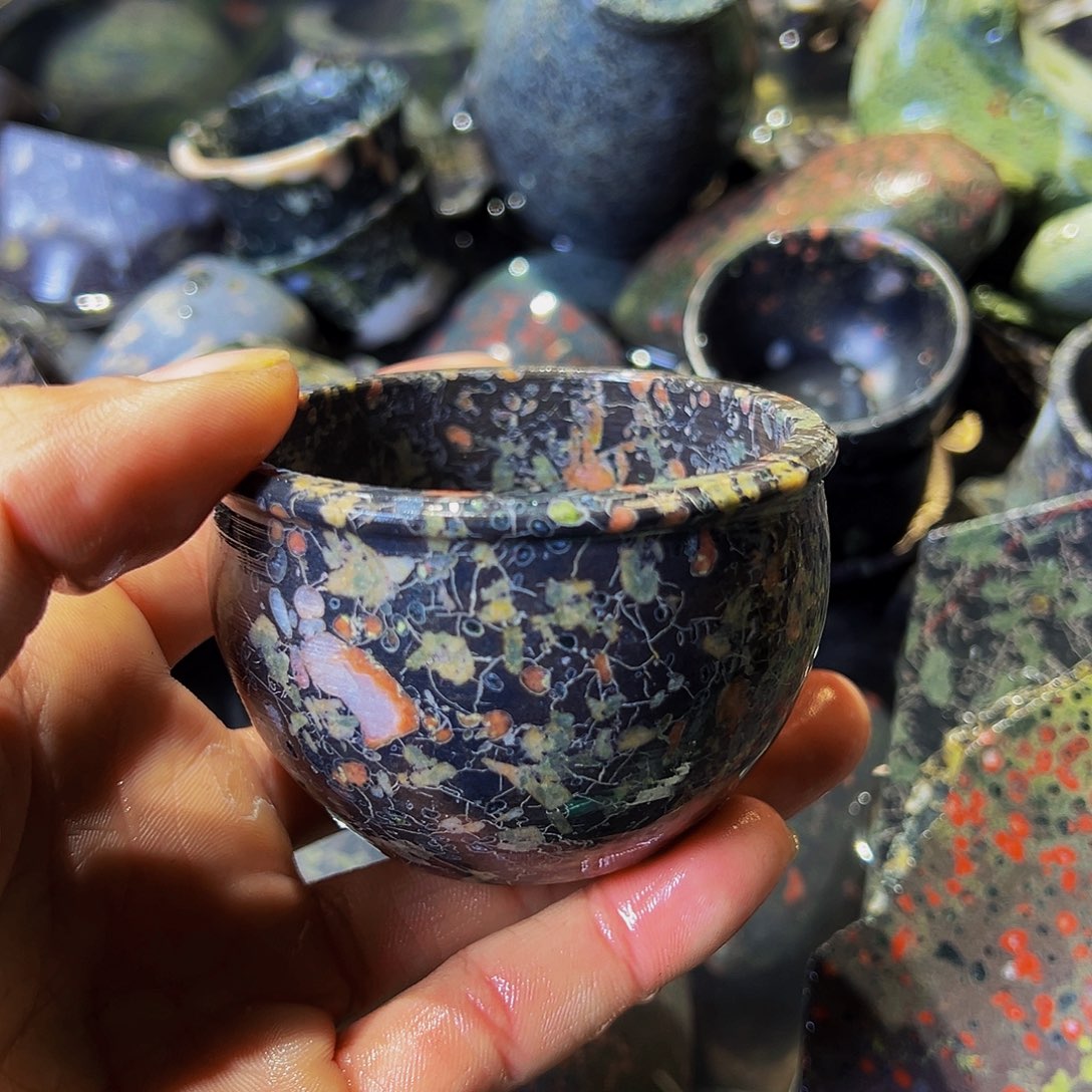 灵***龙梅花玉鱼缸石茶周边微瑕不退不换