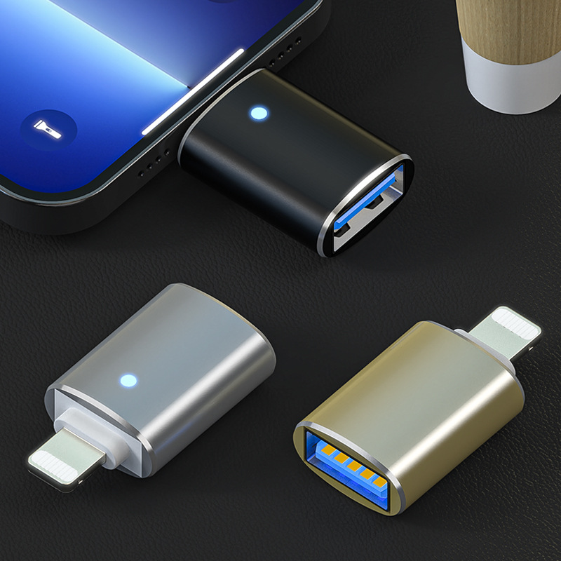 适用转接头转读取转换器传接口lightning数据鼠标otg下载苹果USB