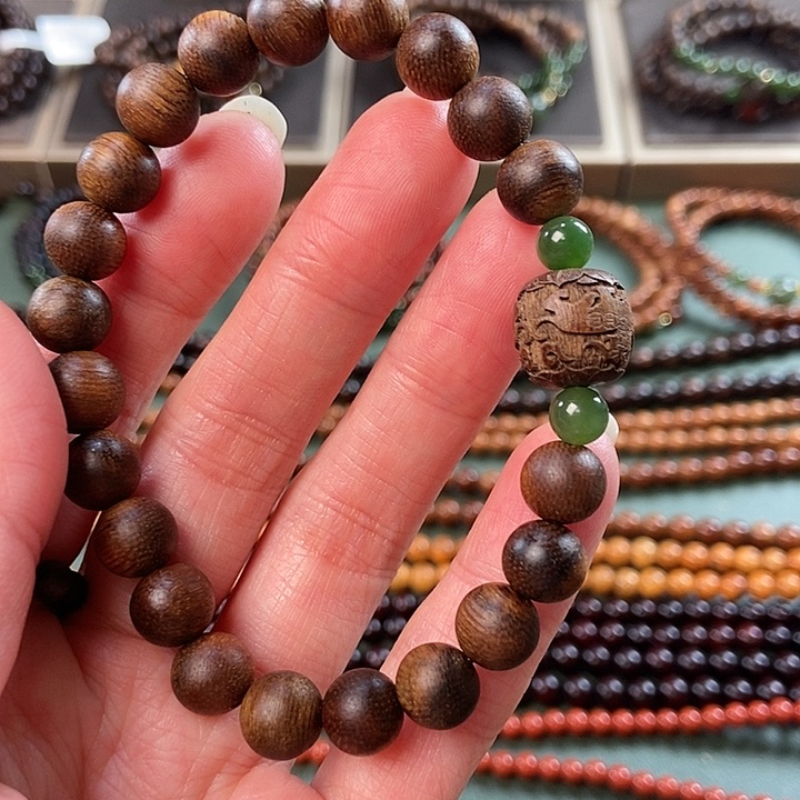 沉香手串0.8红土沉香手串