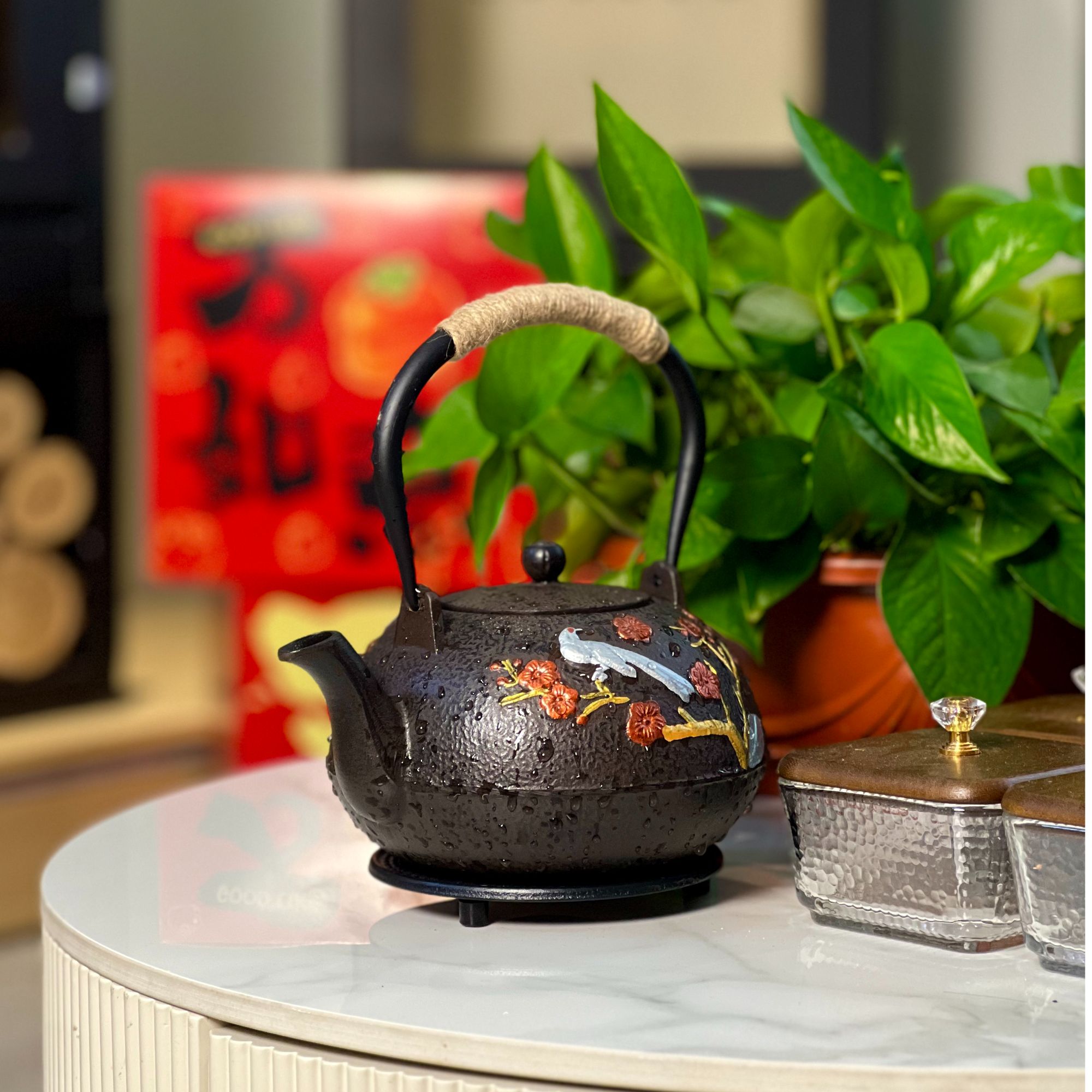 柴掌柜真火燃木壁炉—铸铁壶