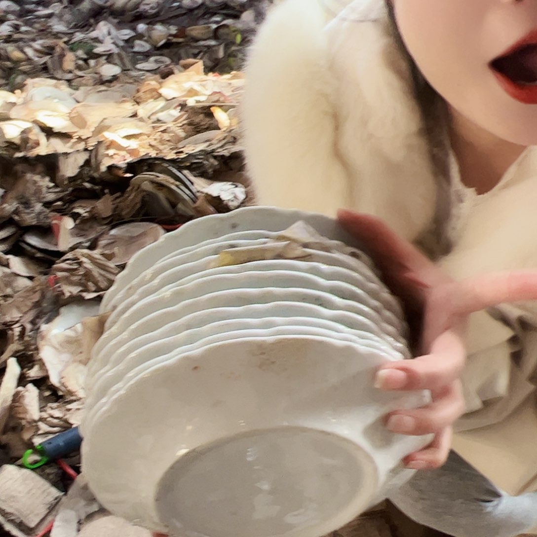 摆件瓷景德镇陶瓷7寸盘10个