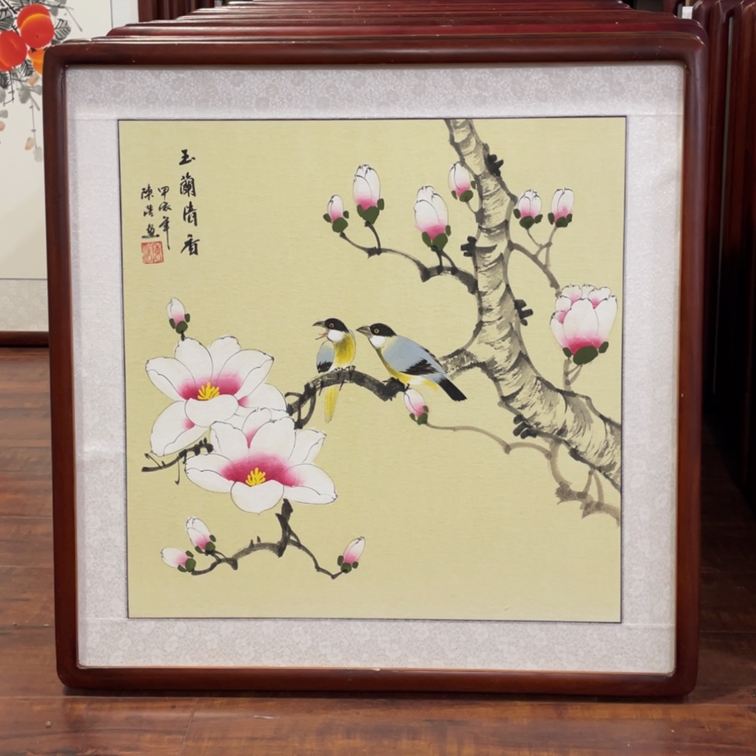 国画带框尺寸63*63厘米