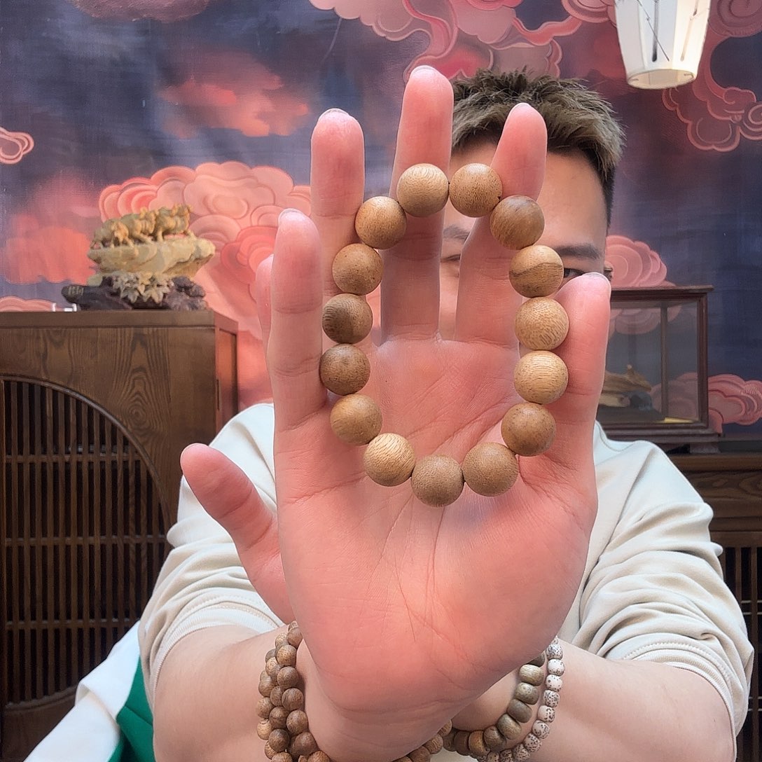 沉香手串CL7648，菩萨棋沉香单圈