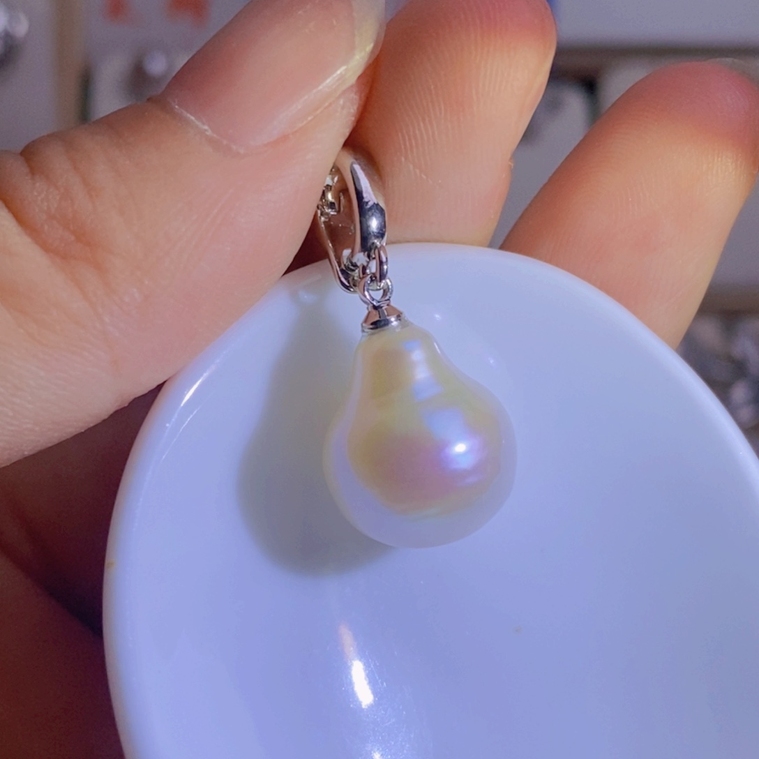 银S925镶嵌淡水珍珠淡水珍珠