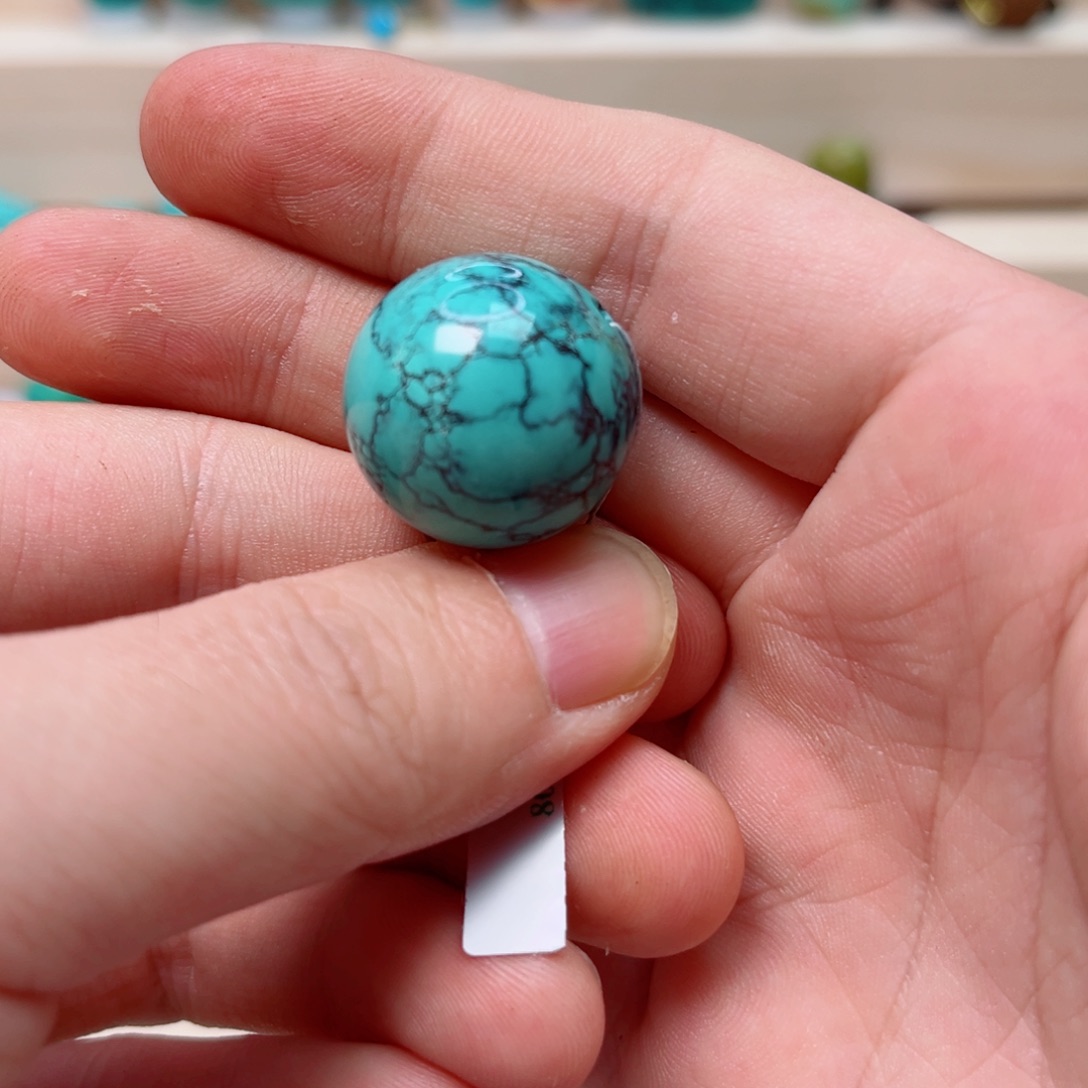 绿松石21.1圆珠未镶嵌