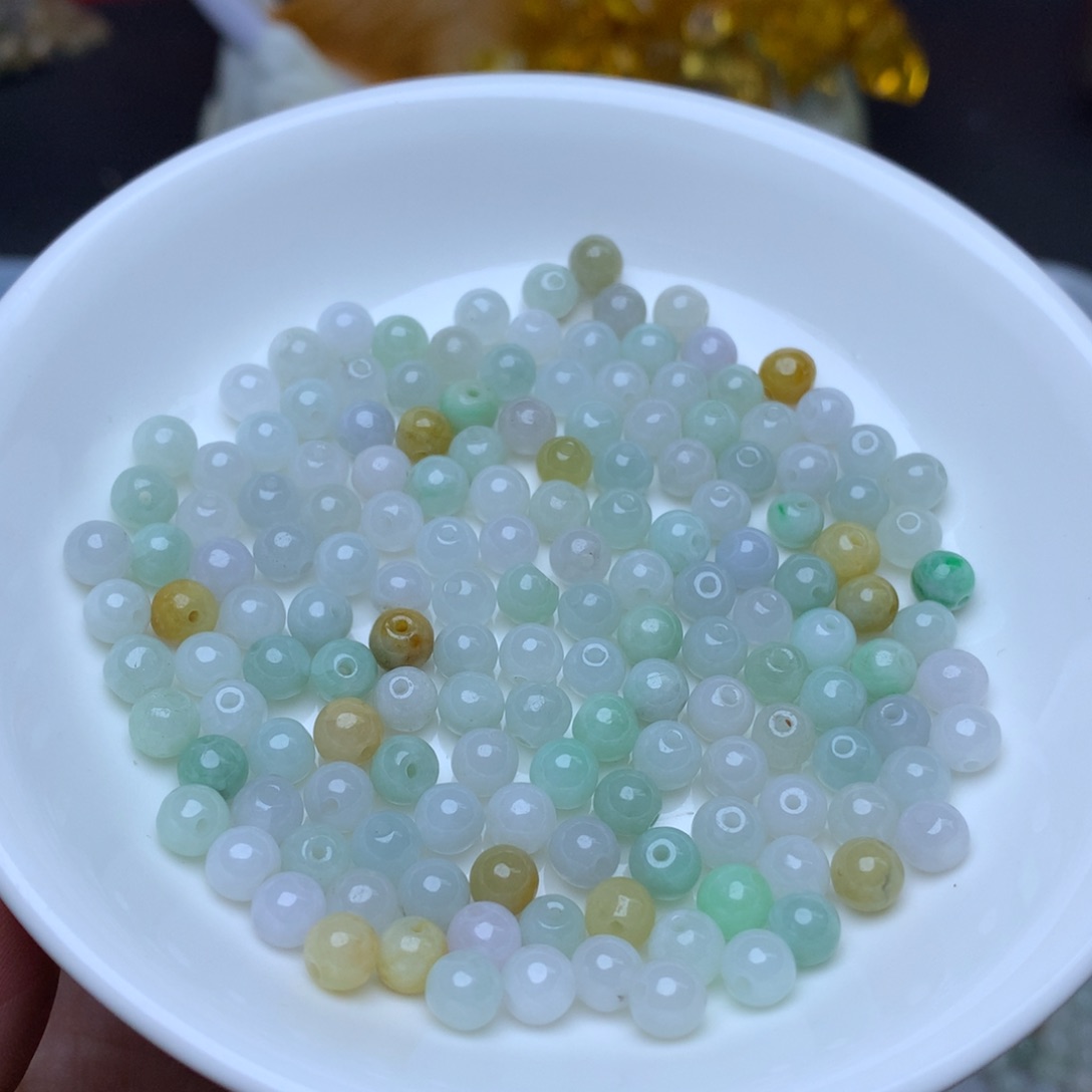【闪购商品】翡翠手链未镶嵌卡5.2冰三彩100个