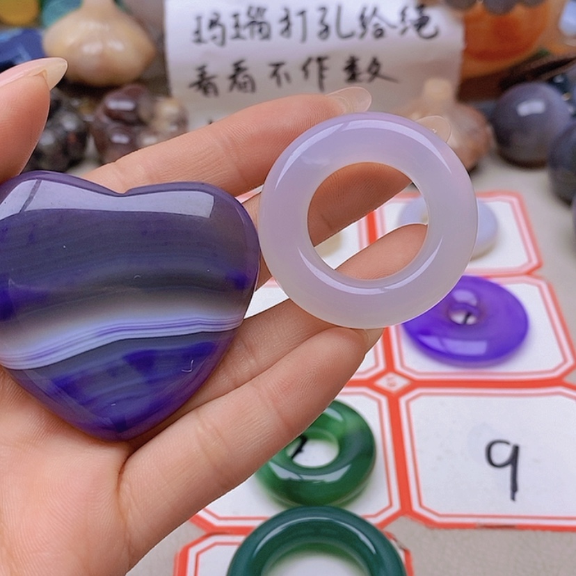 【闪购商品】未镶嵌玛瑙/玉髓珠宝半成品不****界