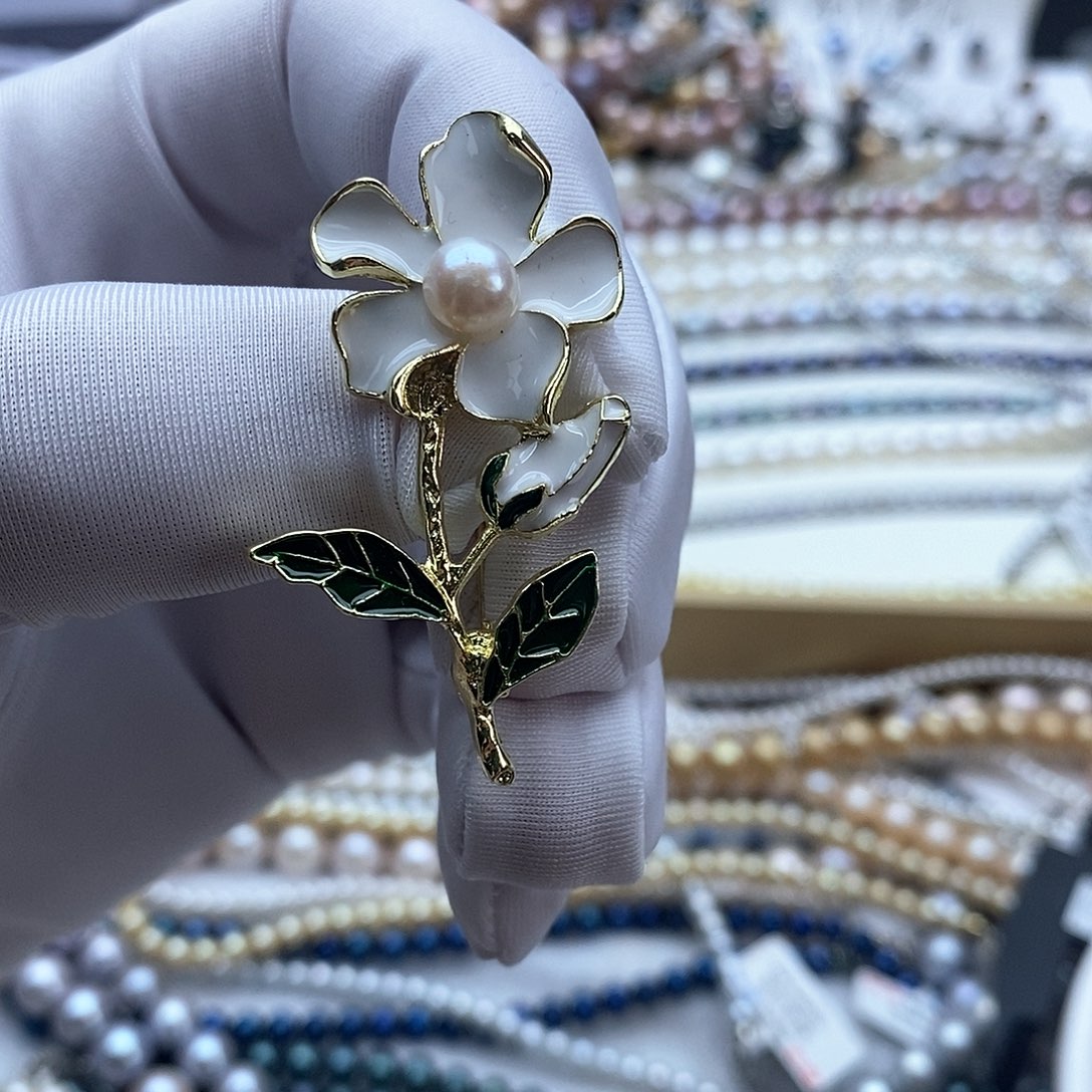 海水珍珠颈饰银S925镶嵌