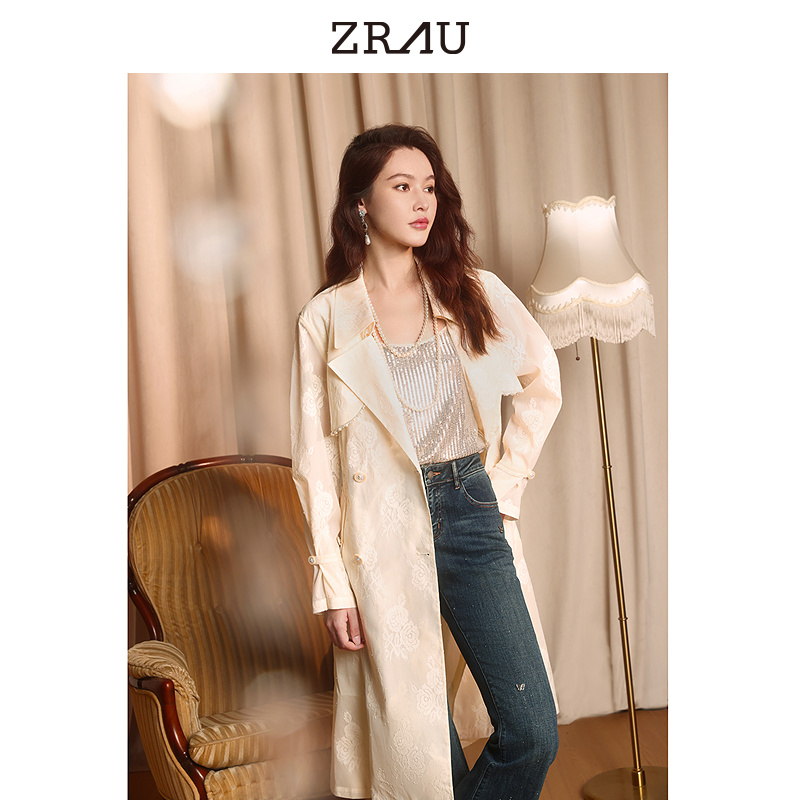 ZRAU气质法式轻奢百搭风衣外套Z1243F0001