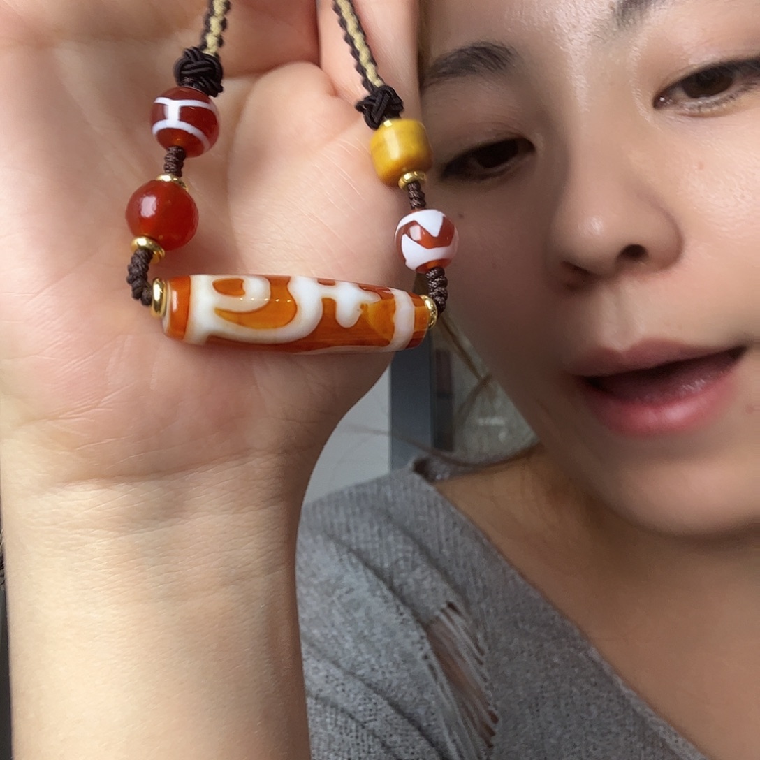玛瑙/玉髓合金颈饰