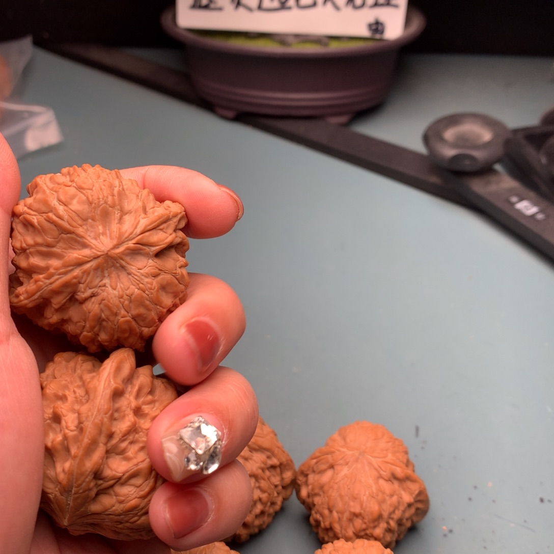 文玩核桃把件和尚头4445