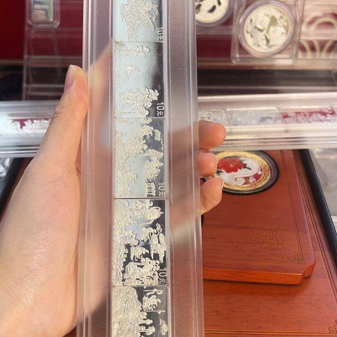 纯银八连体洛神赋银币