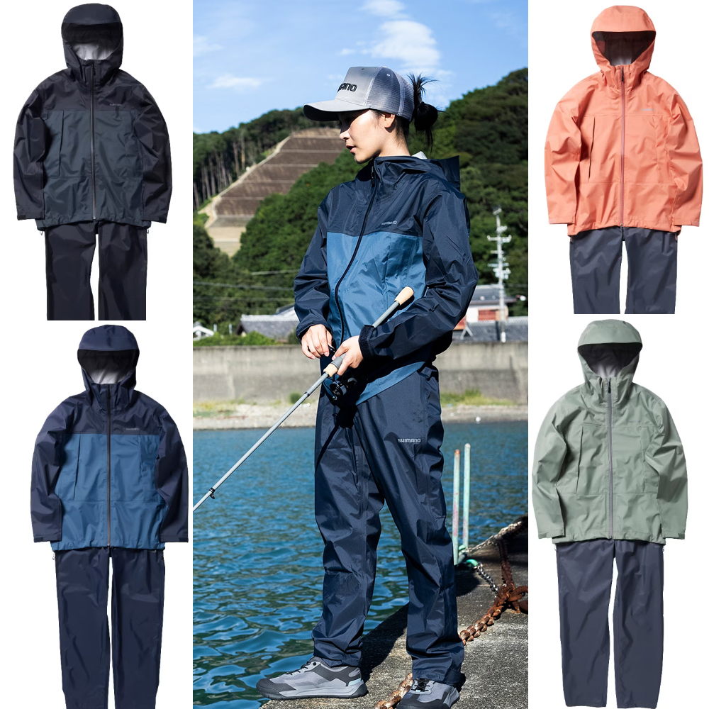 SHIMANO禧玛诺春秋款款 RA-047X 防水透湿拨水防风雨衣钓鱼服套装