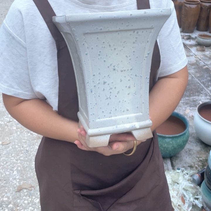 紫砂花盆口20高27正品正品
