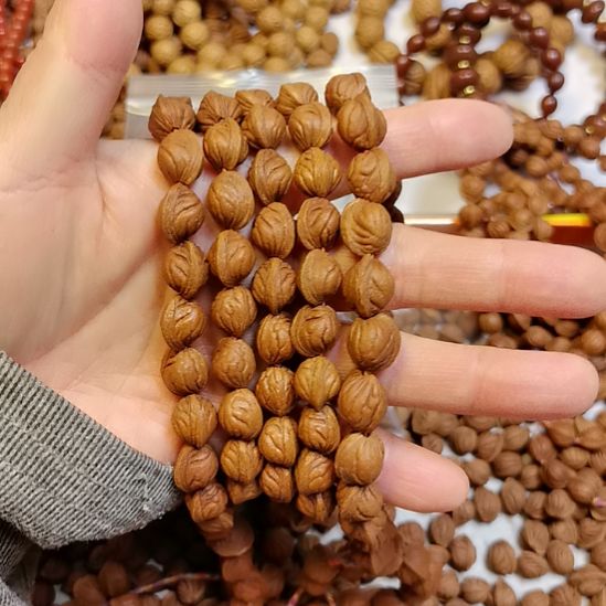 丹***创银S925纯野生原生态龙纹挂脖108、1.1手持，0.9散籽