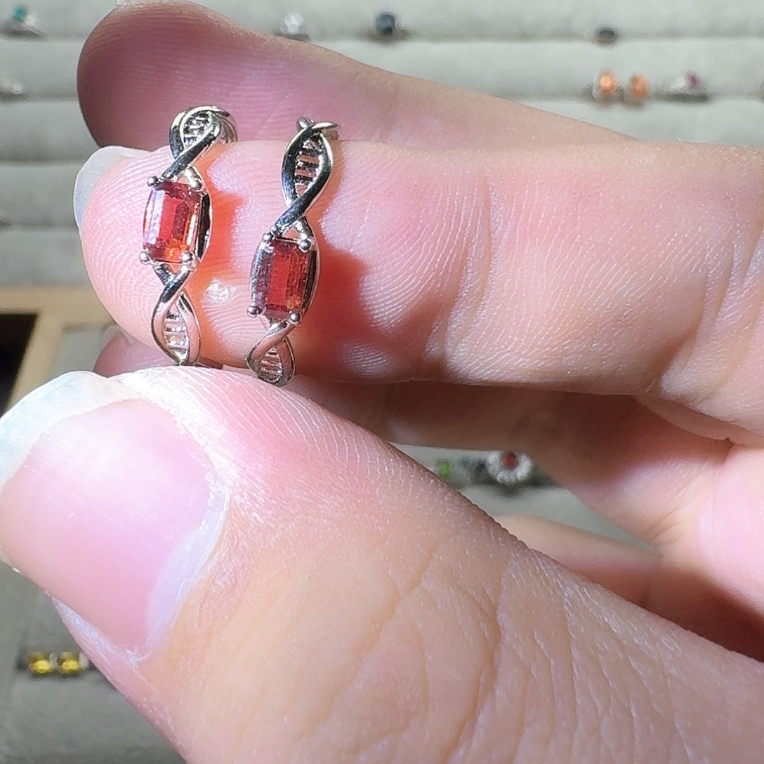 芙蓉石戒指银S925镶嵌