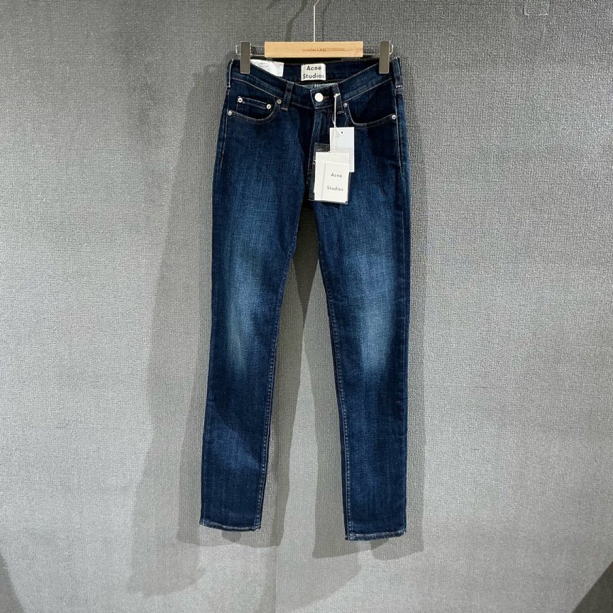 未使用 AcneStudios 蓝色紧身牛仔裤 带吊28/32码/2149