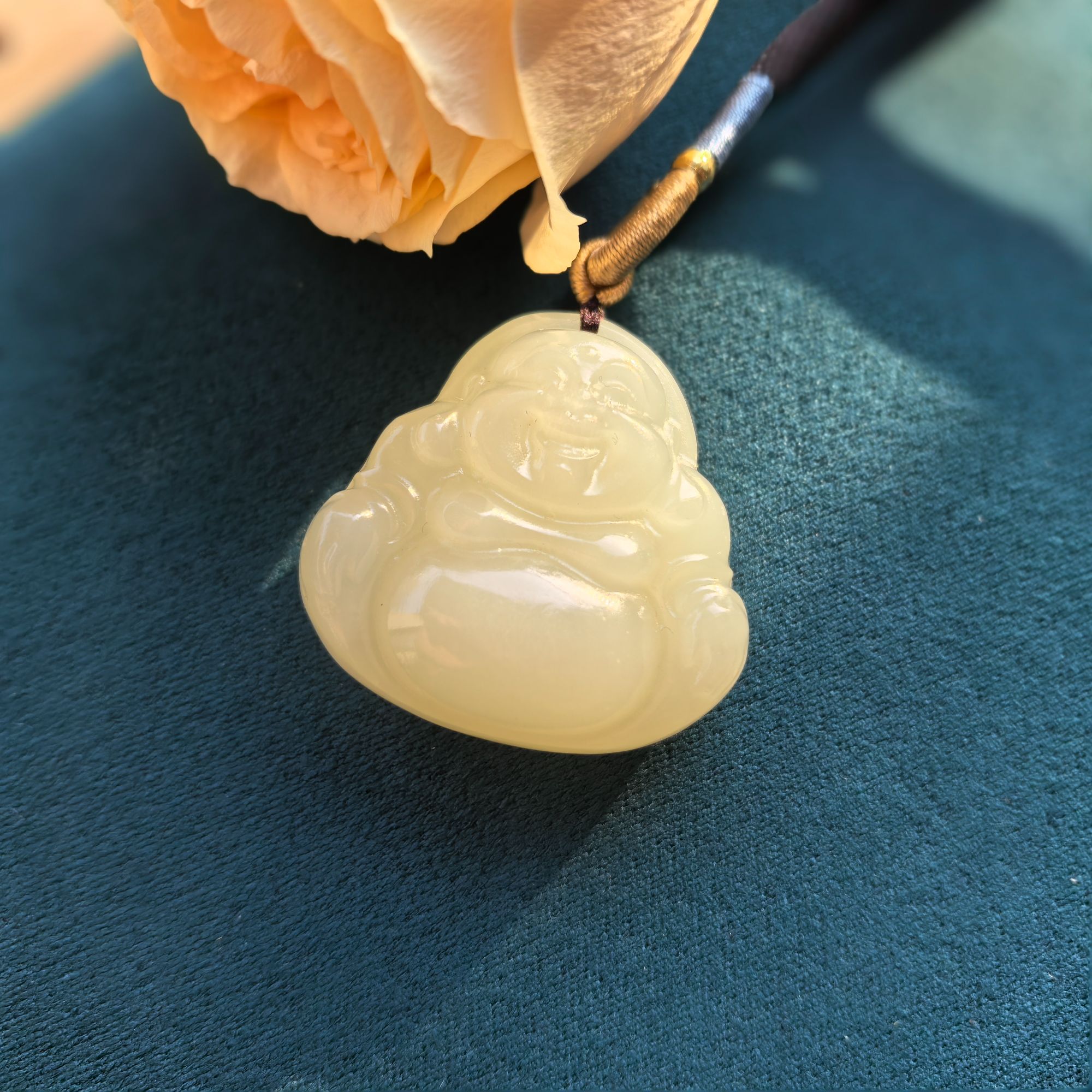 黄囗料双面佛公，时尚百搭款，配礼盒和手工绳，多样性发一