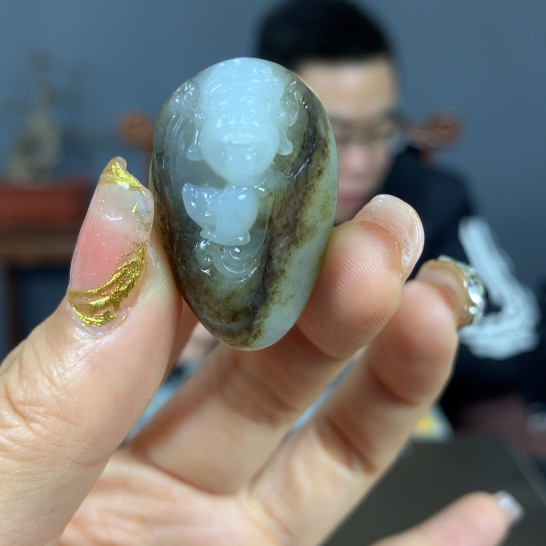 和田玉吊坠(不含链)未镶嵌